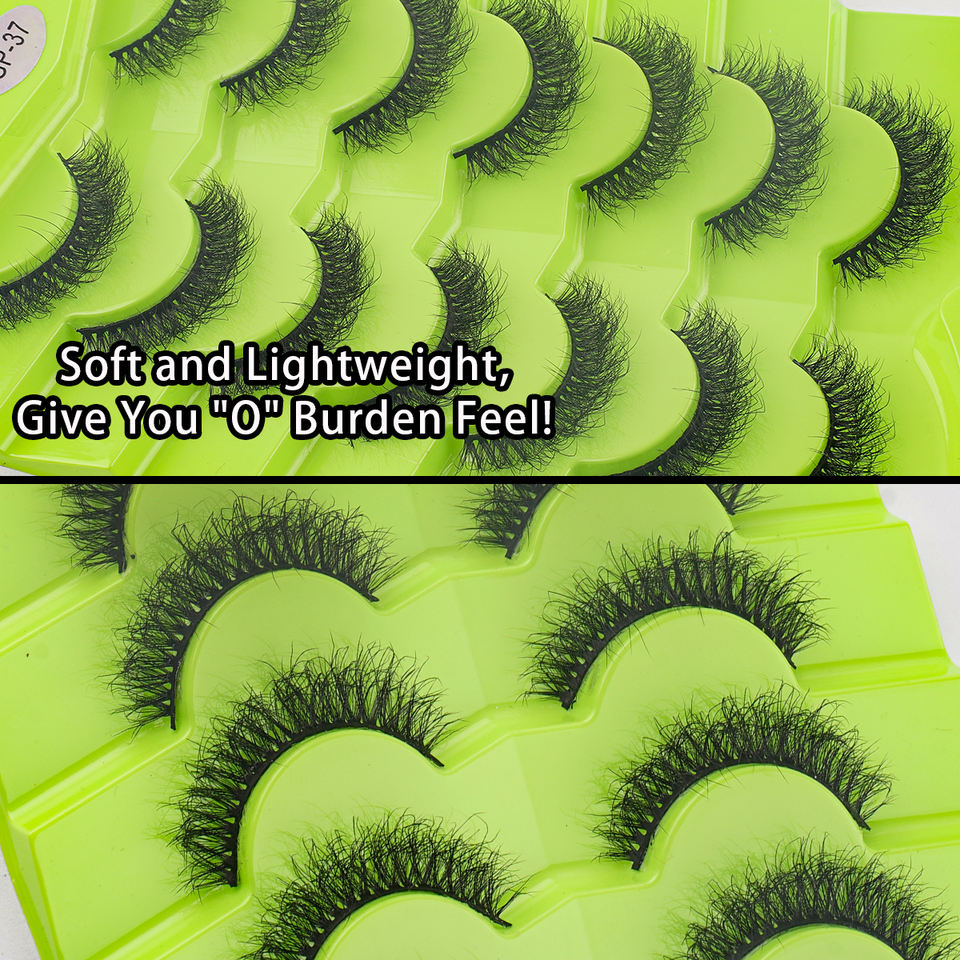 Cat-eye fluffy winged lashes — 7 pairs · GP37 · 12 Cat-eye fluffy winged lashes — 7 pairs · GP37 · 12