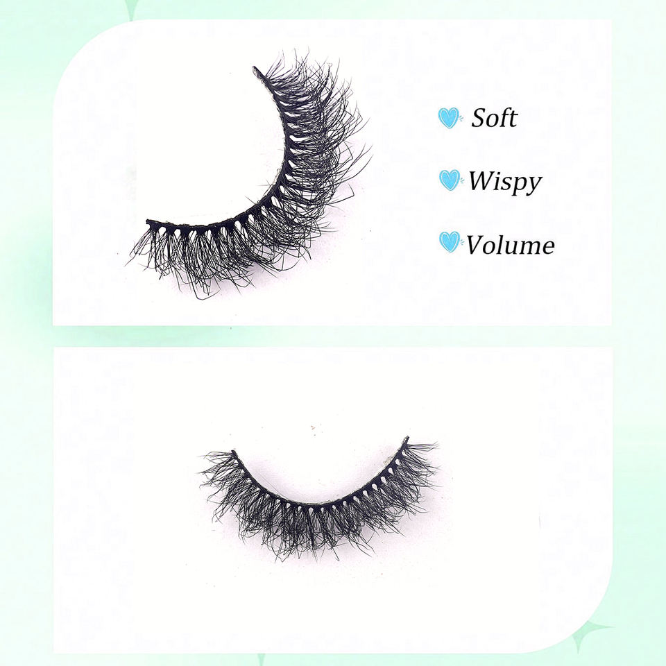 Cat-eye fluffy winged lashes — 7 pairs · GP37 · 13 Cat-eye fluffy winged lashes — 7 pairs · GP37 · 13