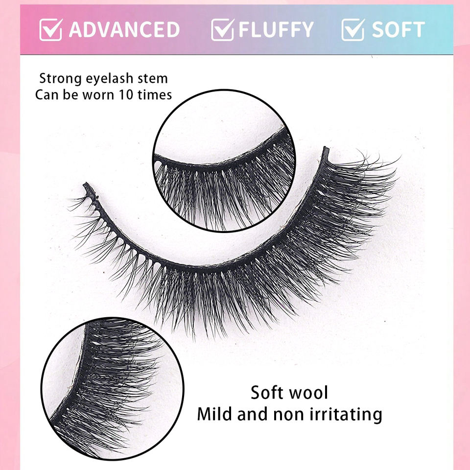 Natural everyday lashes — 10 pairs · G007 · 12 Natural everyday lashes — 10 pairs · G007 · 12
