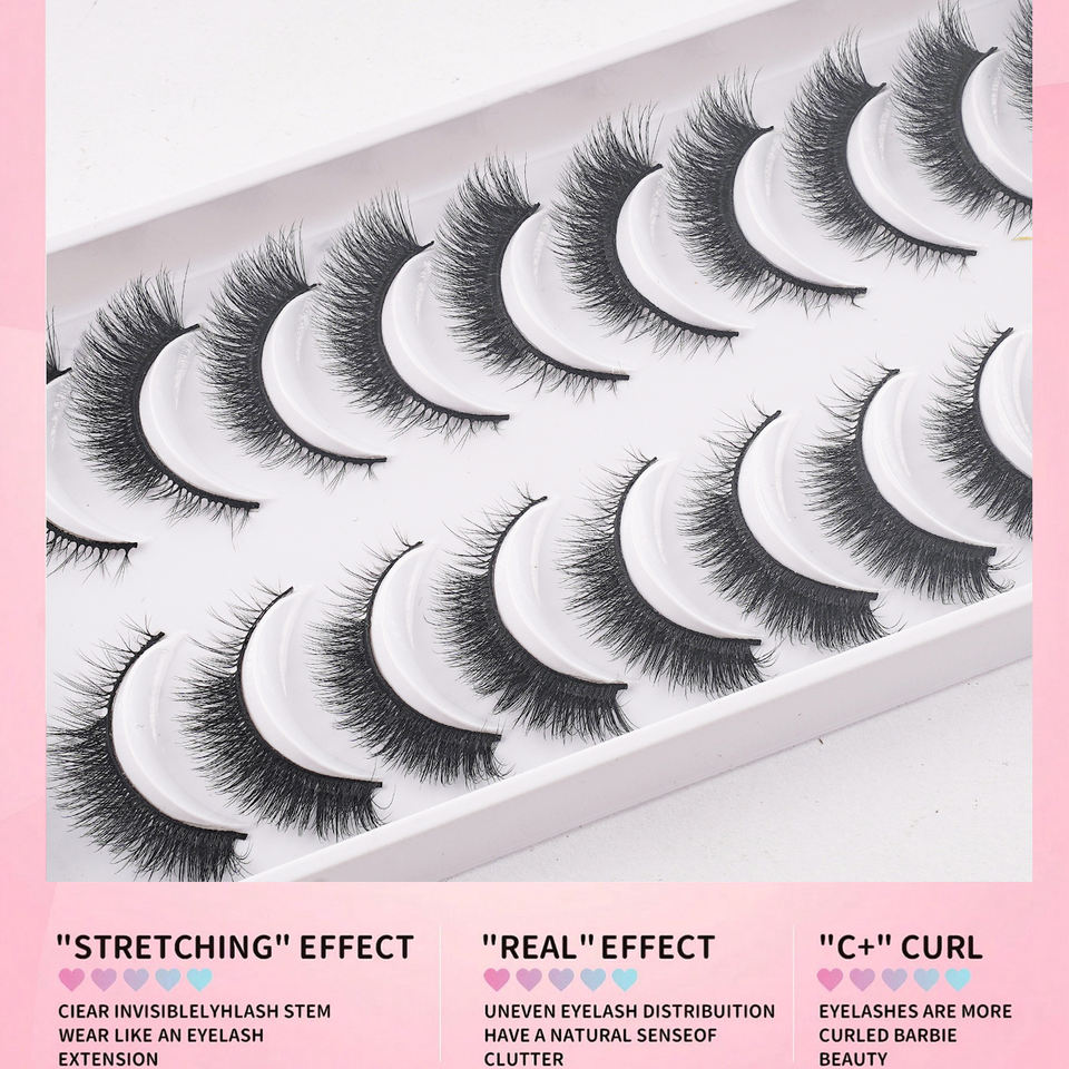 Natural everyday lashes — 10 pairs · G007 · 13 Natural everyday lashes — 10 pairs · G007 · 13