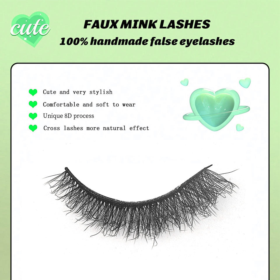 Elongated cat-eye lashes — 5 pairs · GP40 · 14 Elongated cat-eye lashes — 5 pairs · GP40 · 14
