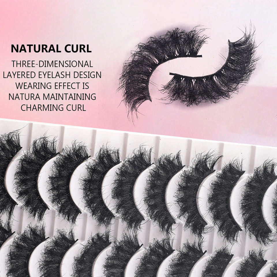 Handmade 3D daily strip lashes · LD02 · 15 Handmade 3D daily strip lashes · LD02 · 15