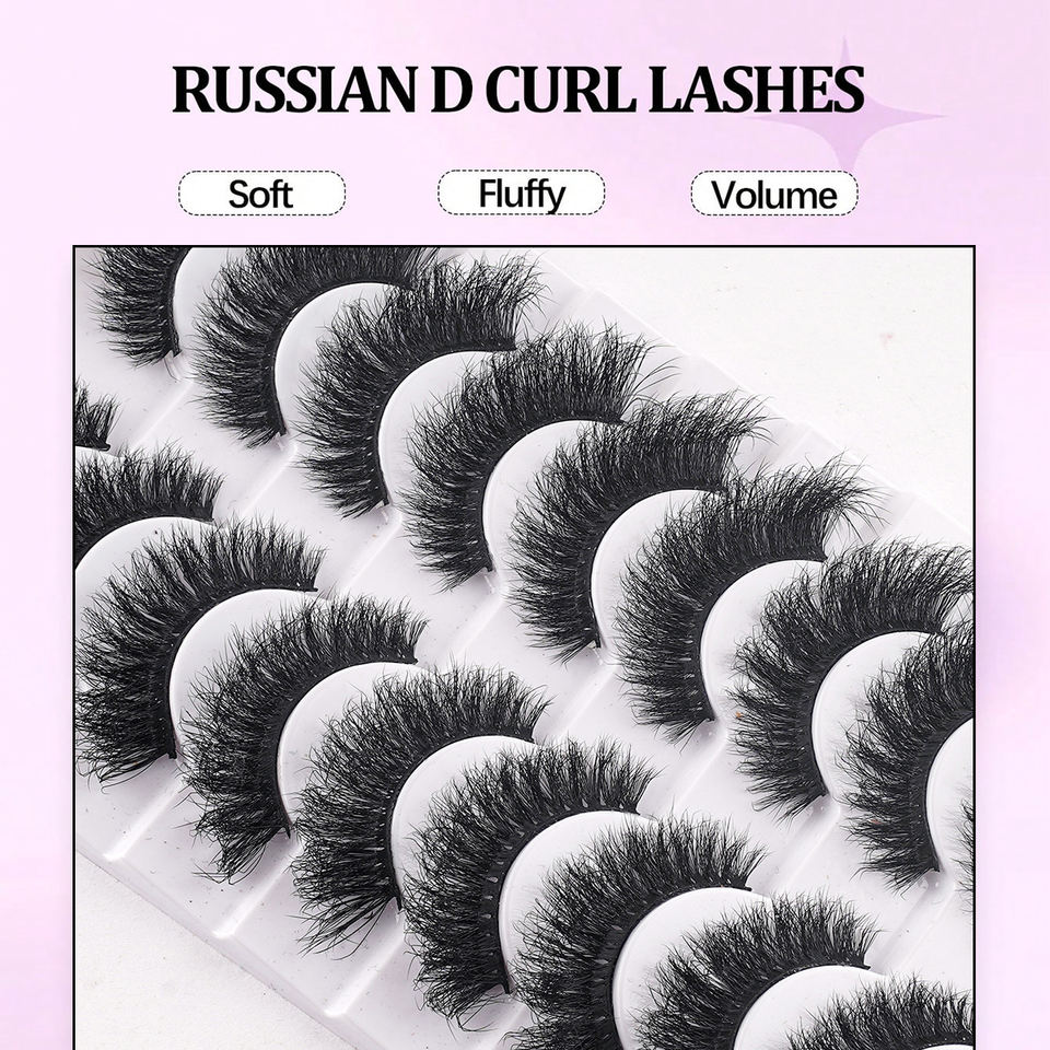 Dramatic 3D volume lashes — 10 pairs · LD28 · 14 Dramatic 3D volume lashes — 10 pairs · LD28 · 14