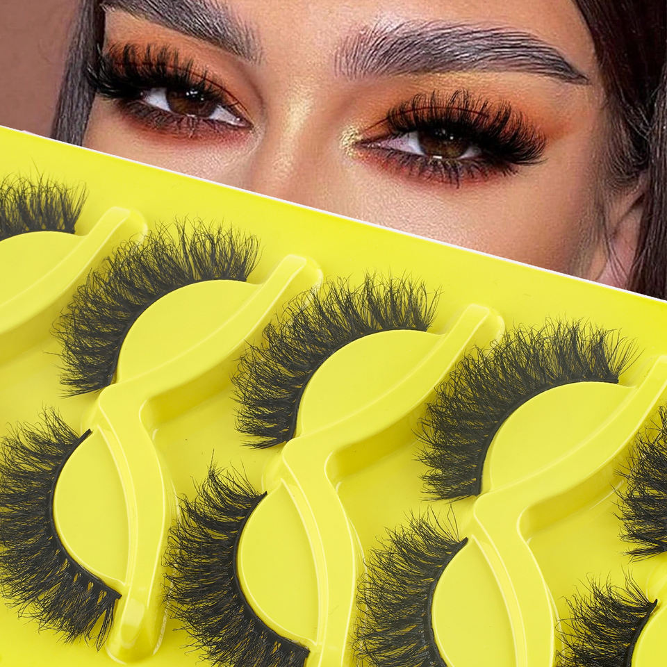 Natural fluffy cat-eye lashes — 7 pairs · Q01 · 13 Natural fluffy cat-eye lashes — 7 pairs · Q01 · 13