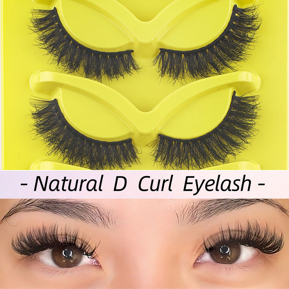 Natural fluffy cat-eye lashes — 7 pairs · Q01 · 14 Natural fluffy cat-eye lashes — 7 pairs · Q01 · 14