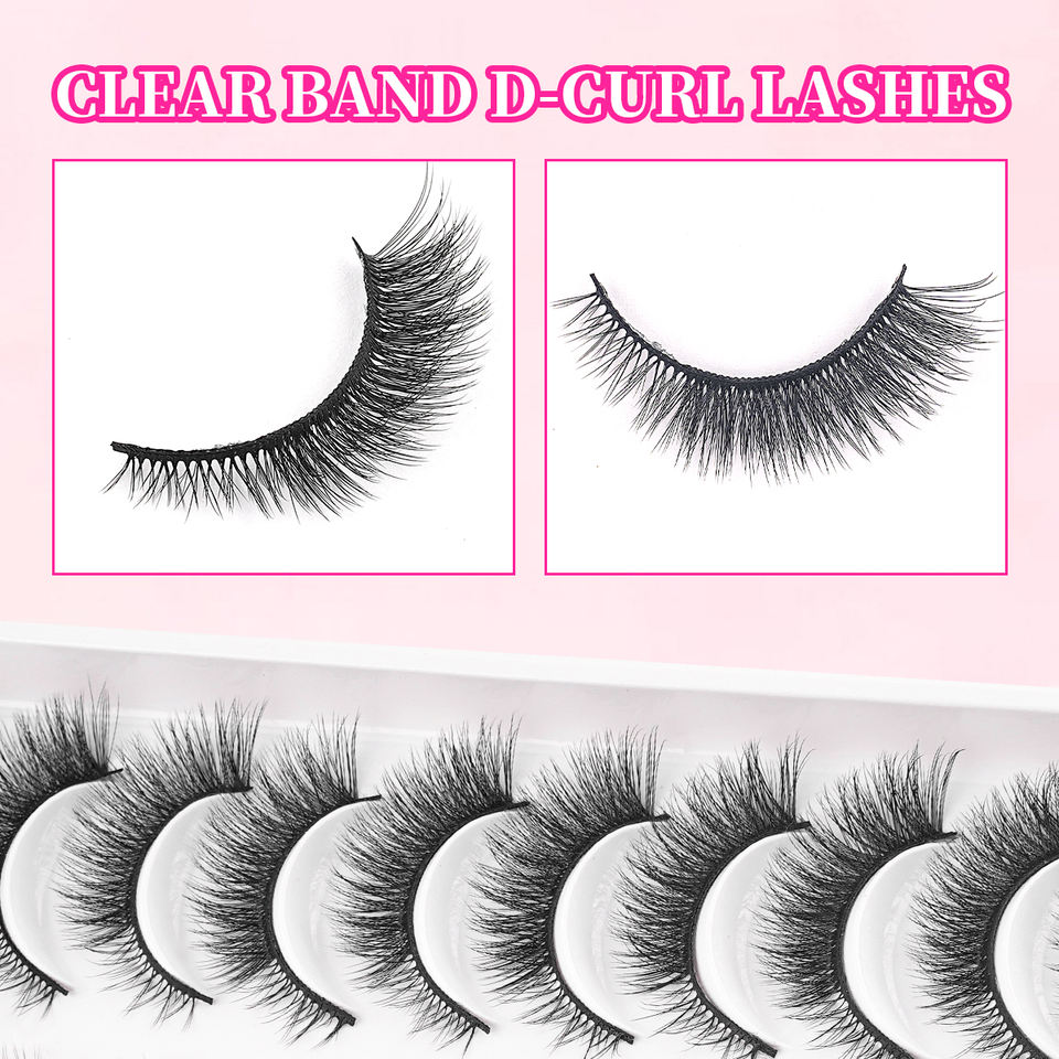 Natural beginner lashes — 10 pairs · FOX01 · 14 Natural beginner lashes — 10 pairs · FOX01 · 14