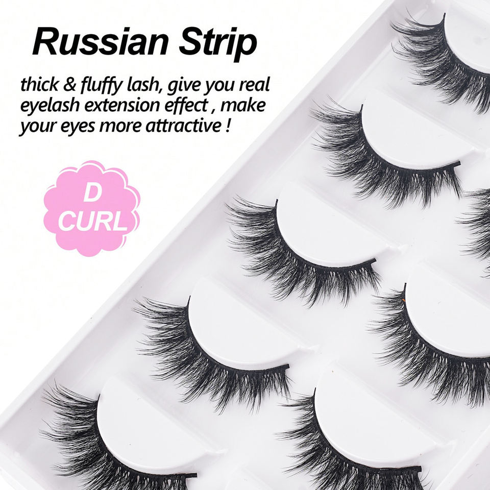 Natural 3D volume lashes — 5 pairs · S03 · 14 Natural 3D volume lashes — 5 pairs · S03 · 14
