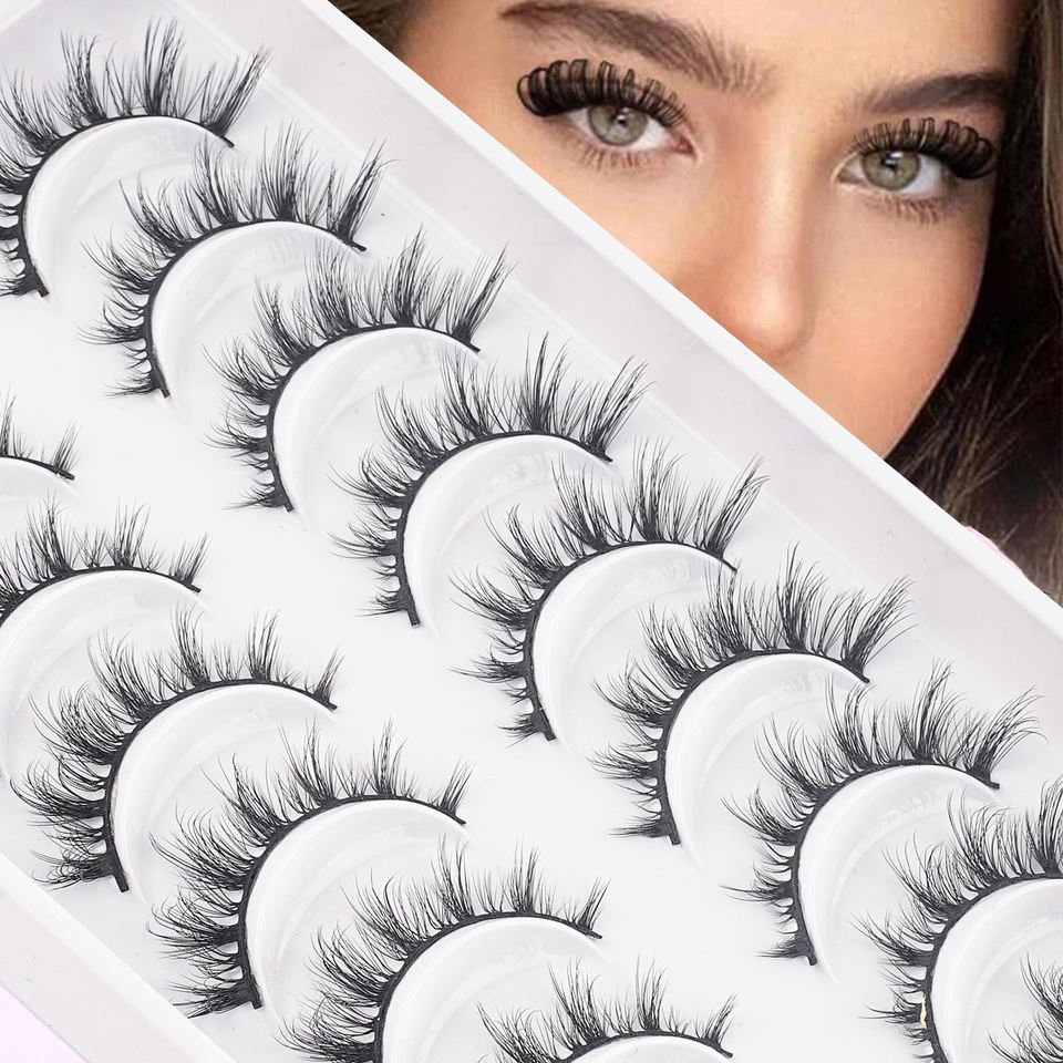 Natural segmented lashes — 10 pairs · G010 · 15 Natural segmented lashes — 10 pairs · G010 · 15