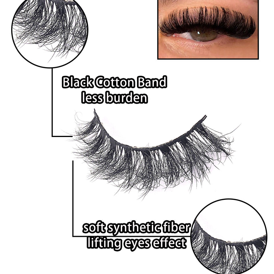 Mixed-style iridescent lashes — 5 pairs · MT06 · 15 Mixed-style iridescent lashes — 5 pairs · MT06 · 15