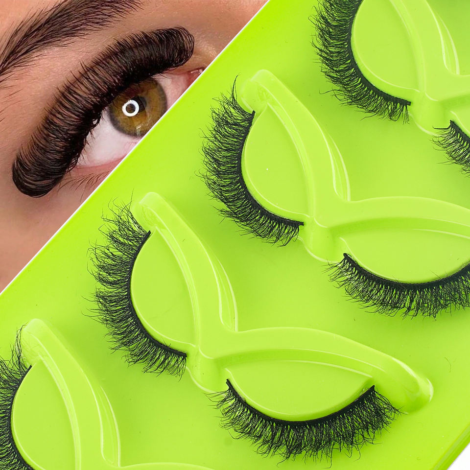 Elongated cat-eye lashes — 5 pairs · GP40